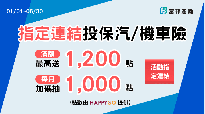 富邦產險(汽機車險)0525-0531