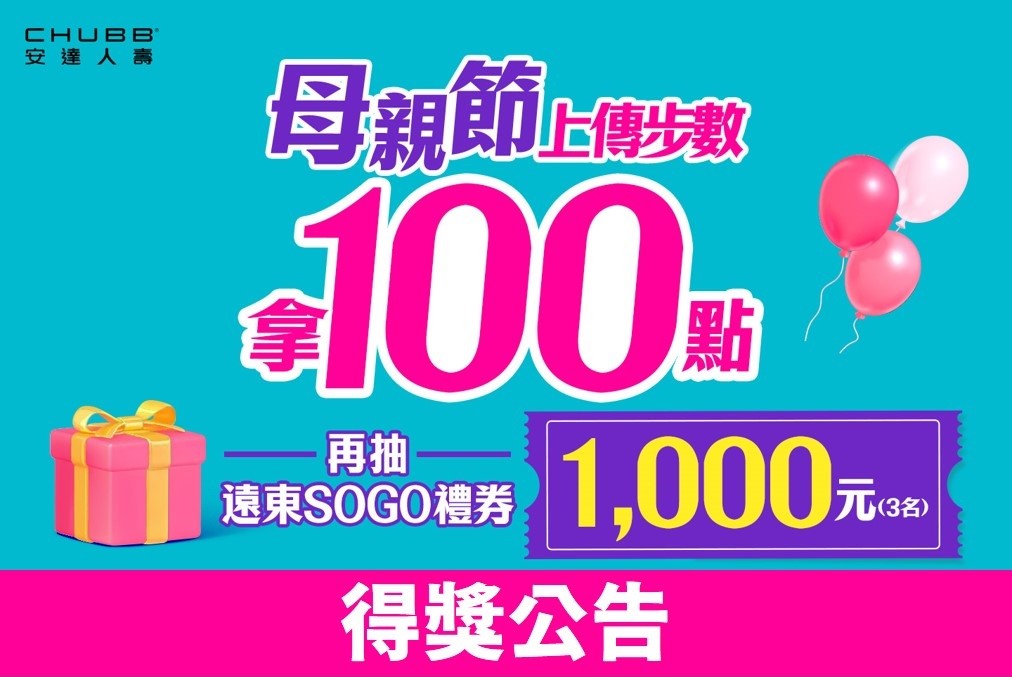 HAPPYGO×安達人壽：母親節遊戲抽SOGO禮券1000元