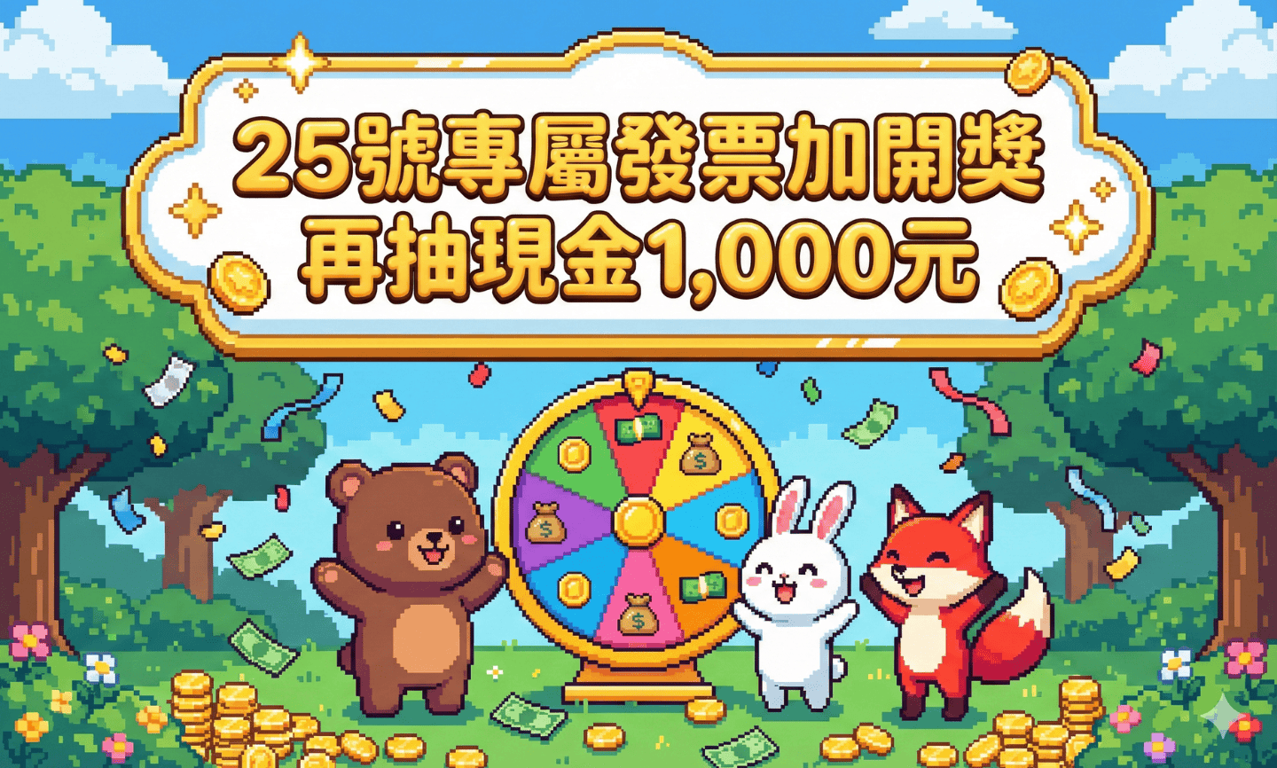 《7/25限定！專屬發票加開獎》現金獎1,000元 得獎公告