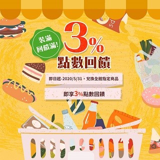 HAPPY GO樂券！3%點數回饋