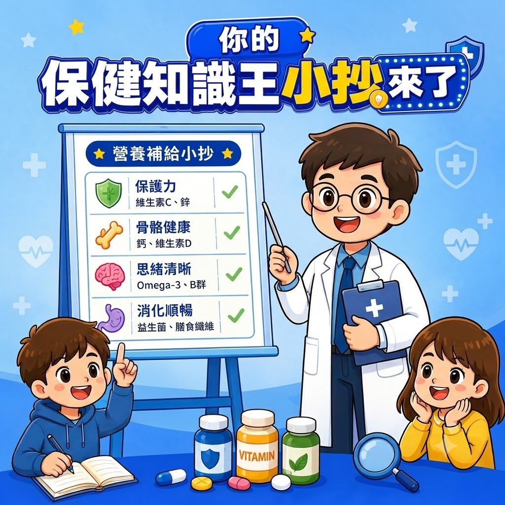 【保健知識王小抄】日常保健補給怎麼挑？從這篇開始🔜